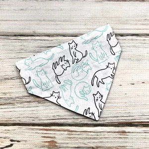 Cat Bandana | Kitty Cat Bandana | Black Cat Bandana | Silhouette Cat Bandana