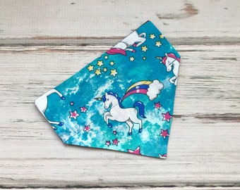 Rainbows and Unicorn Cat Bandana | Rainbows and Unicorn Dog Bandana | Rainbow Cat Bandana | Rainbow Dog Bandana | Cat Bandana | Cat Gift