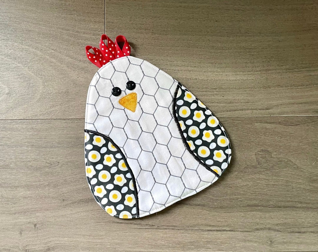 Chicken Mug Rug Birthday Gift Gift for Her Chicken Coup Etsy