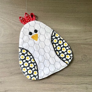 Chicken Mug Rug | Birthday Gift | Gift for Her | Chicken Coup Mug Rug | Mug Rug | Chicken Gift | Chicken | Gift