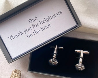 Stainless Steel Personalised Knot Cufflinks