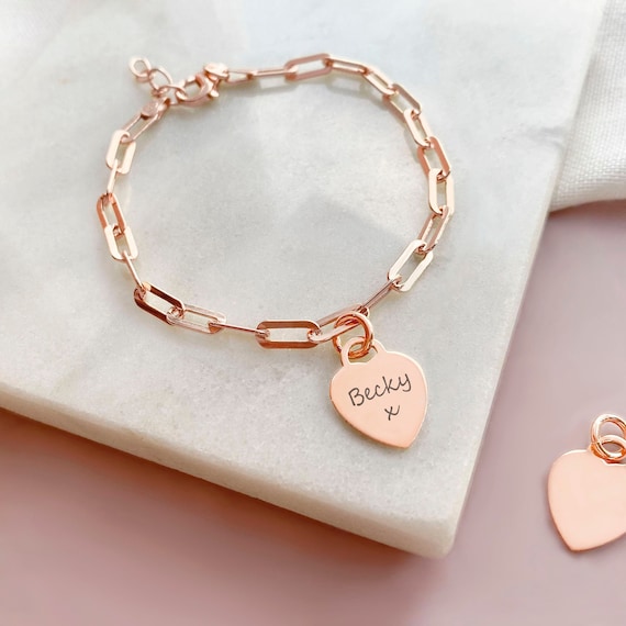 Sparkling Elegance Hearts Zirconia Rose Gold Plated Bracelet – VOYLLA