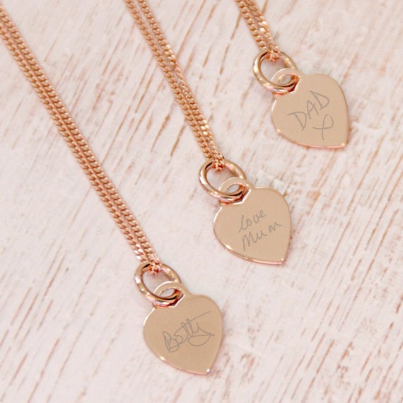 Rose Gold Mini Heart Necklace