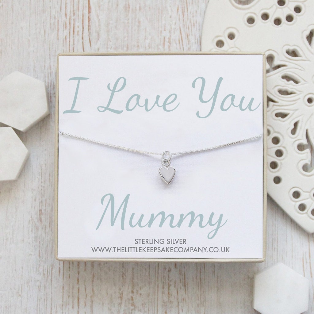 Personalised Silver Heart Shaped Mum Necklace | IndiviJewels