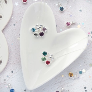 Crea il tuo - Collana in argento sterling con pietra portafortuna della famiglia