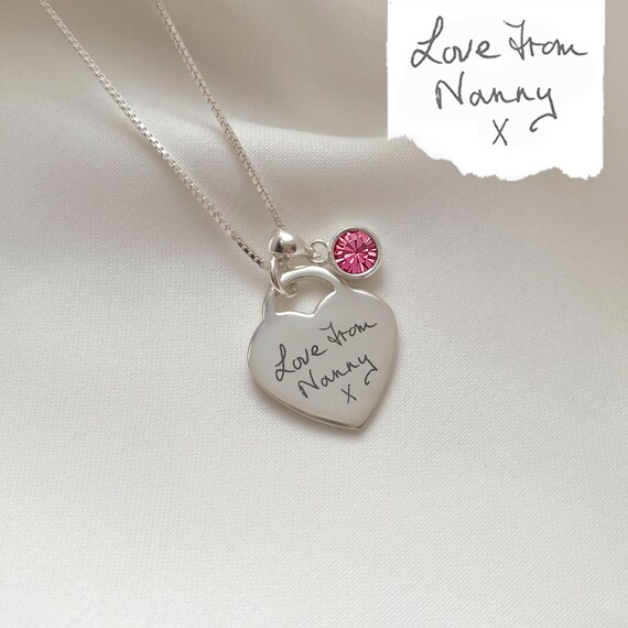 Ciondolo Artigianale In Argento 925 Con Pietra Cuore Di Kunzite Rosa - Gioiello Fatto A Mano India