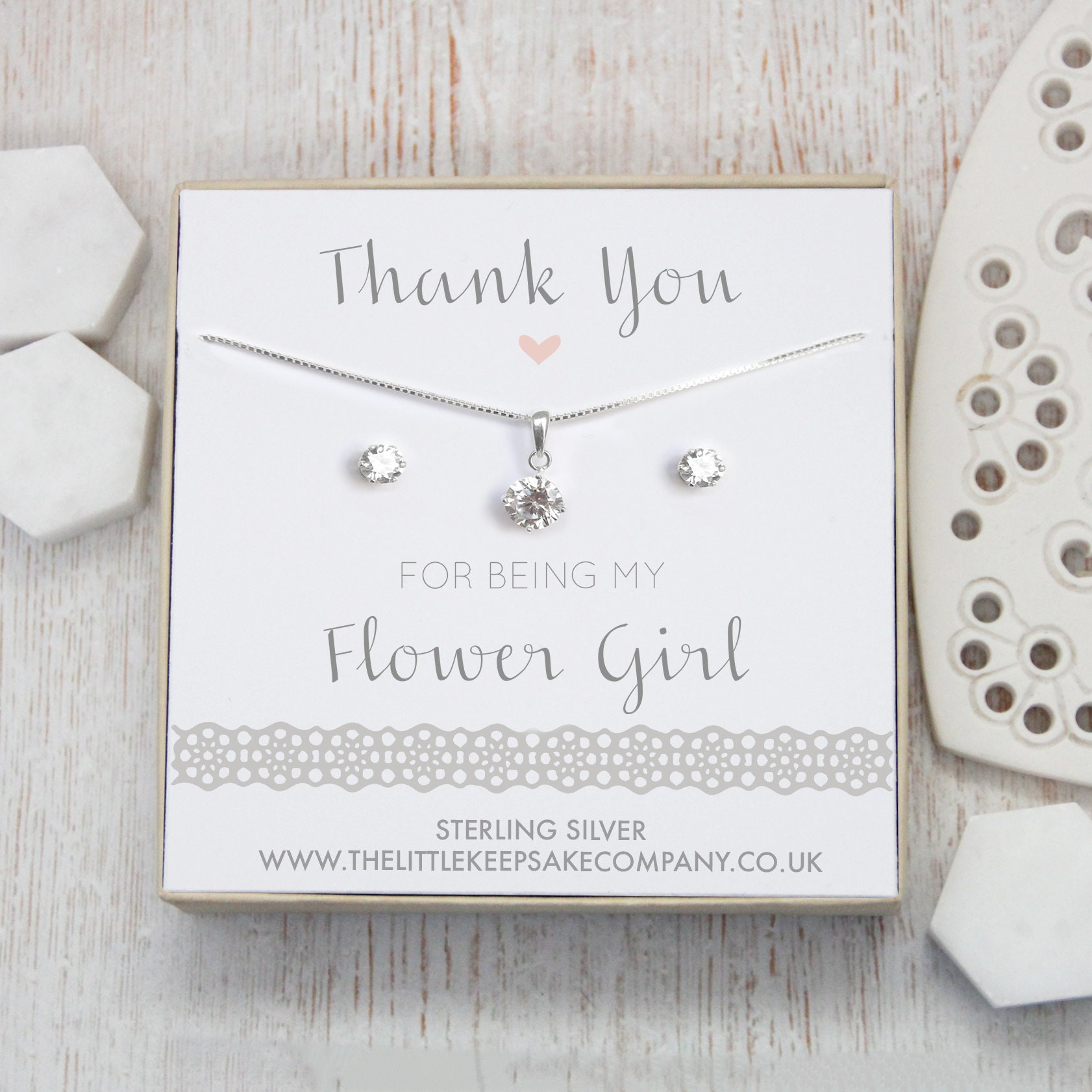 Ottone Senza Pietre Braccialetto Personalizzato Flower Girl - Con