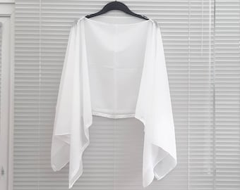 Kaftan with White Lace Trim,
