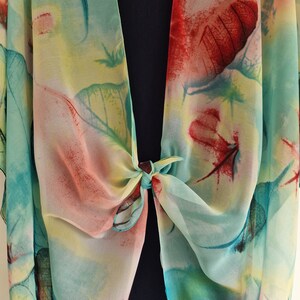 Alia Leaf Applique Kimono Kaftan