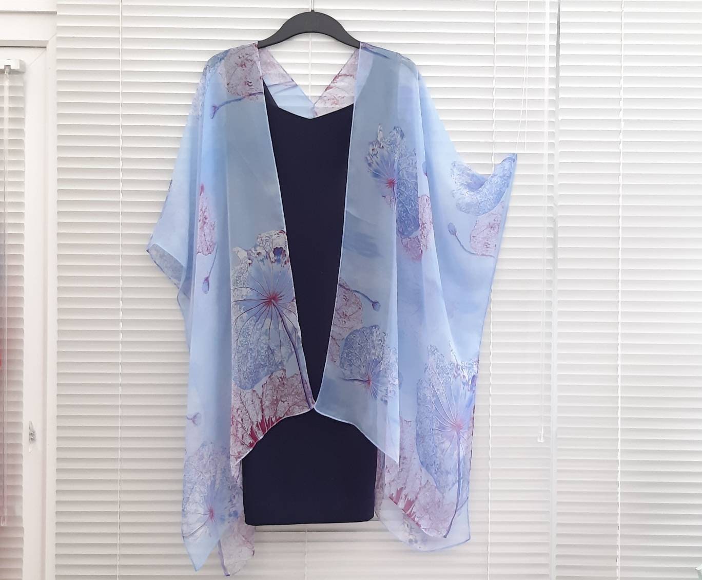 royal blue chiffon jacket