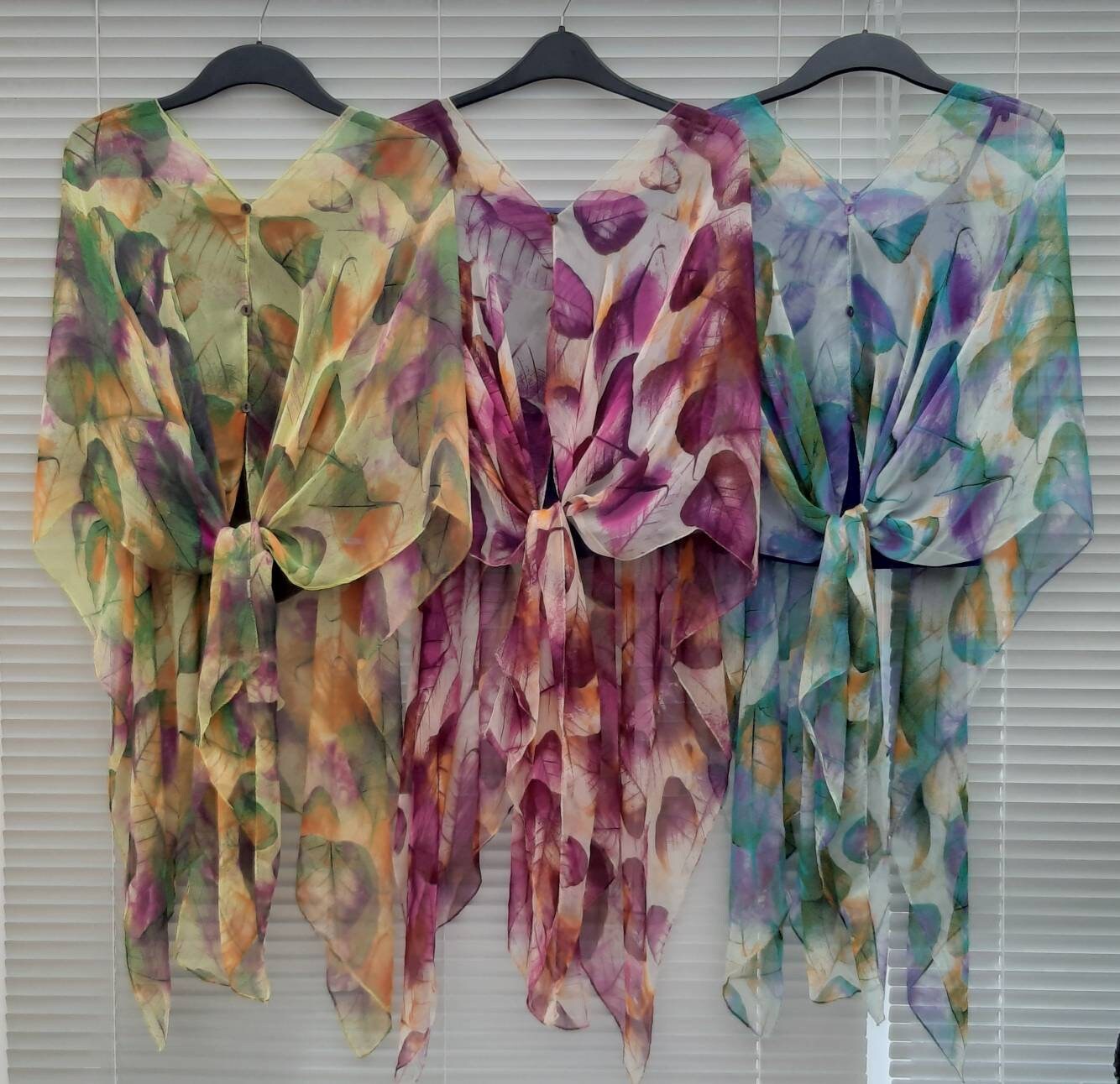 Image of Leaf Kimono Kaftan & Top in One
