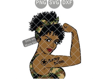 Download Woman Army Svg Etsy