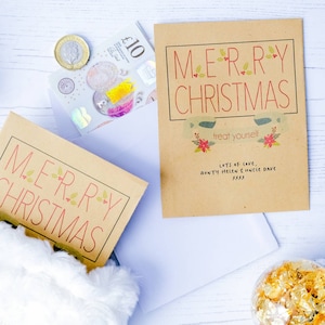 Conjunto personalizado de 10 sobres de cupón de Navidad