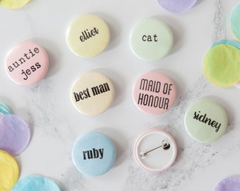 Personalised Pastel Name Badges