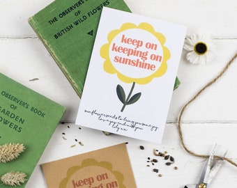 Keep On Keeping On Personalised Sunflower Seed Packet