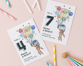 10 Space Child Seed Packet Party Favours