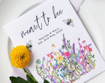 10 Colourful 'Meant To Bee' Wildflower Seed Favours