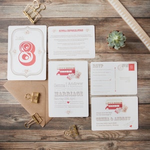 Papeterie de mariage Magic Bus - commande Minimum de 25