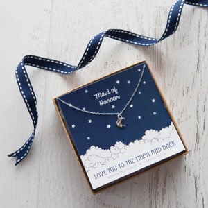 Love You to the Moon Sterling Silver Necklace