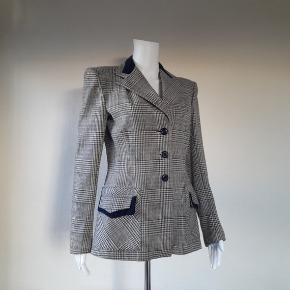 Checked Womens Jacket,  Tailored tweed jacket, 19… - image 7