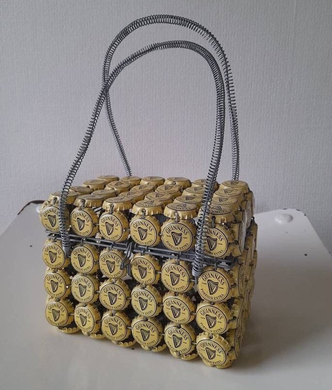 Guinness Handbag 70s, Guinness Beer Lovers Bag, Vintage Bottle Top Bag