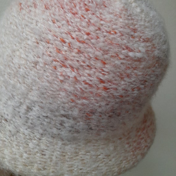 Vintage Trilby Hat, 1970s Knitted Tweed Hat, Wome… - image 9