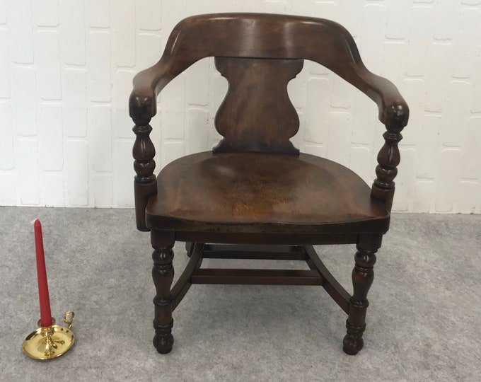 Child's Gunlocke Library Chair/ Child Size Bankers Etsy