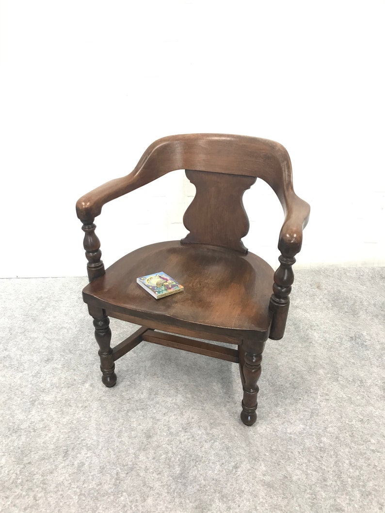 Child's Gunlocke Library Chair/ Child Size Bankers Etsy