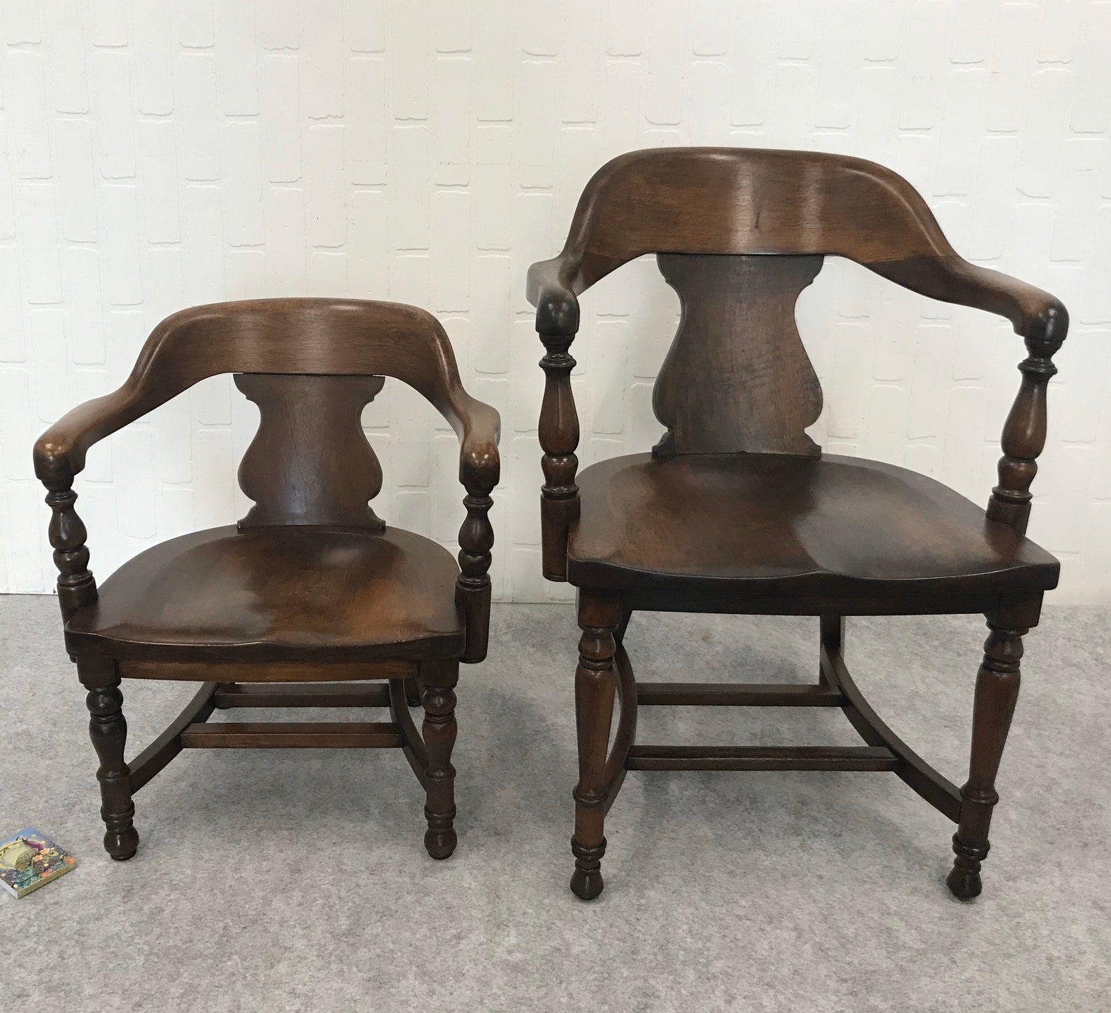 Child's Gunlocke Library Chair/ Child Size Bankers Etsy