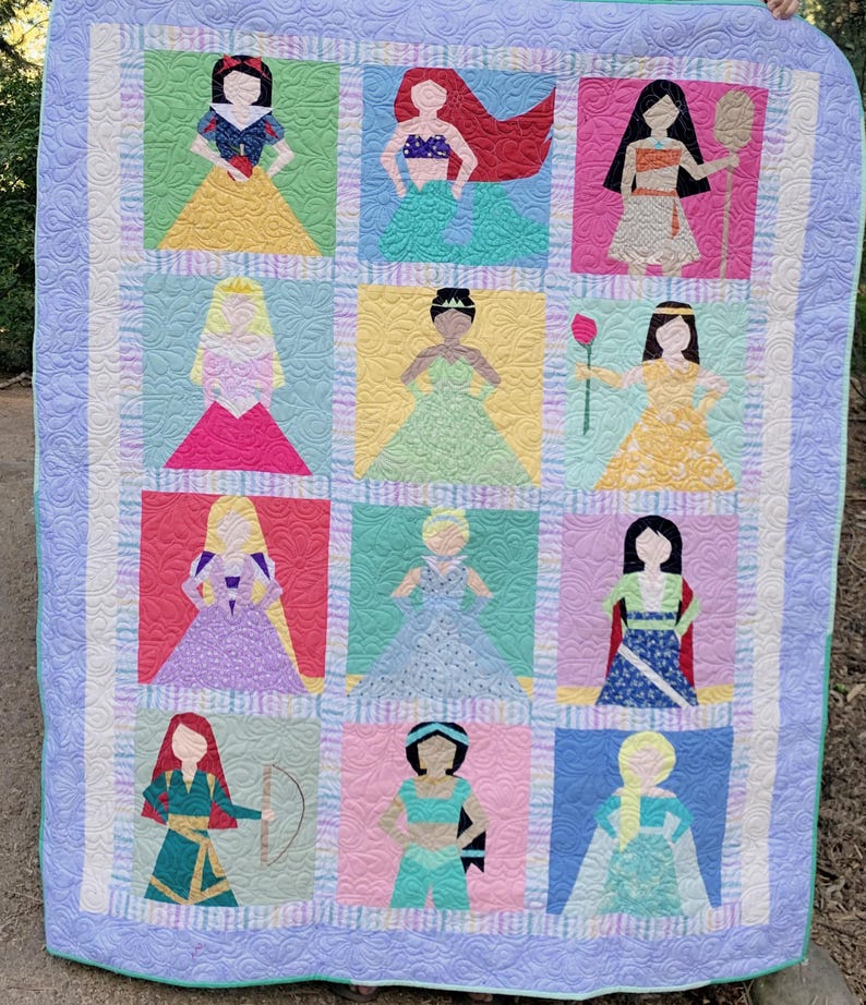 Princesses Quilt Tutorials Plethora of Princesses - Etsy