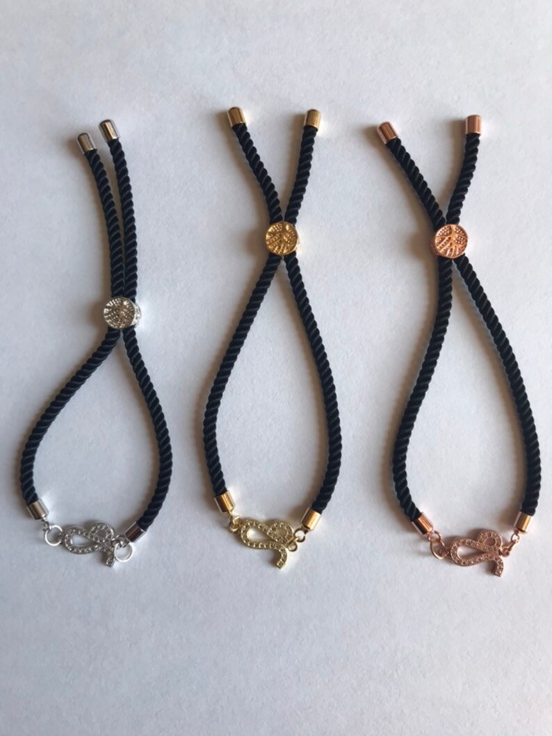 Adjustable cord Leo bracelet