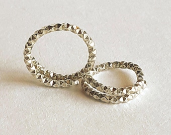 NO Pierce Nipple Rings Patterned Sterling Silver MATURE CONTENT