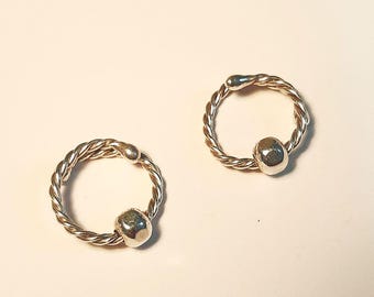 Non Piercing Nipple Rings! Textured Sterling Silver. For women with wide diameter nipples, adjustable, comfortable, sexy!
