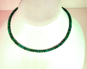 Azurite Gemstone Choker Necklace. Wear as a choker or double wrap bracelet!