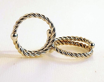 Sterling Silver Twist NO Pierce Nipple Rings and Nipple Clips MATURE CONTENT