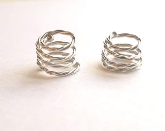 Twist Nipple Shields No Pierce Sterling Silver Handmade