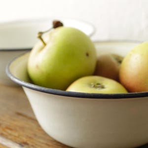 set of two emaile bowls