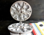 Rooster cookie press Home baking mold Soviet vintage cake pans Biscuit Muffin molds waffle iron