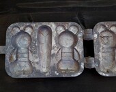 Metal cookie cutters Bear cookie cutter Waffle maker cast iron