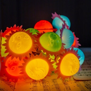 Vintage Christmas Garland: USSR Sun Fairy String Lights