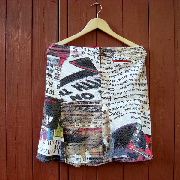 ON SALE Vintage Just Cavalli skirt, Designer Roberto Cavalli midi skirt Size 46 Large