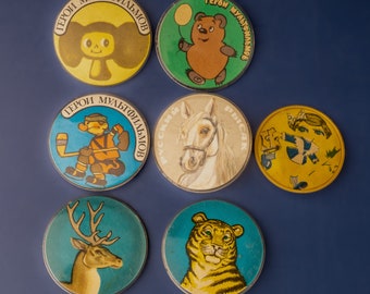 Kids cartoon pin badge Plastic animal pins for children