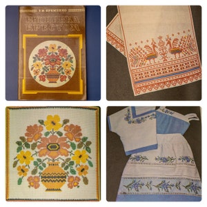 Cross stitch patterns Stitches of creative embroidery Book with patterns and how to Craft and DIY book