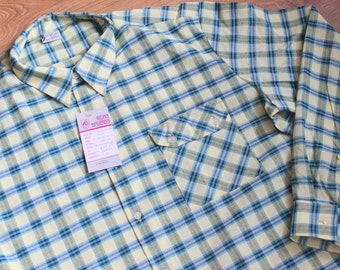 Vintage Buffalo Check Plaid Shirt: 1990s Western Style, Men's XL