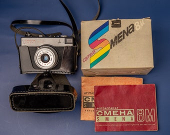 Vintage photo camera SMENA 8M Working 35mm film camera Unique photographer gift