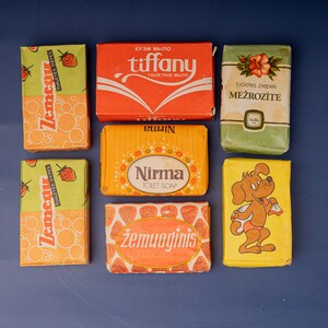 Vintage soap bar Natural hand soap 70s 80s Kids soap collectibles