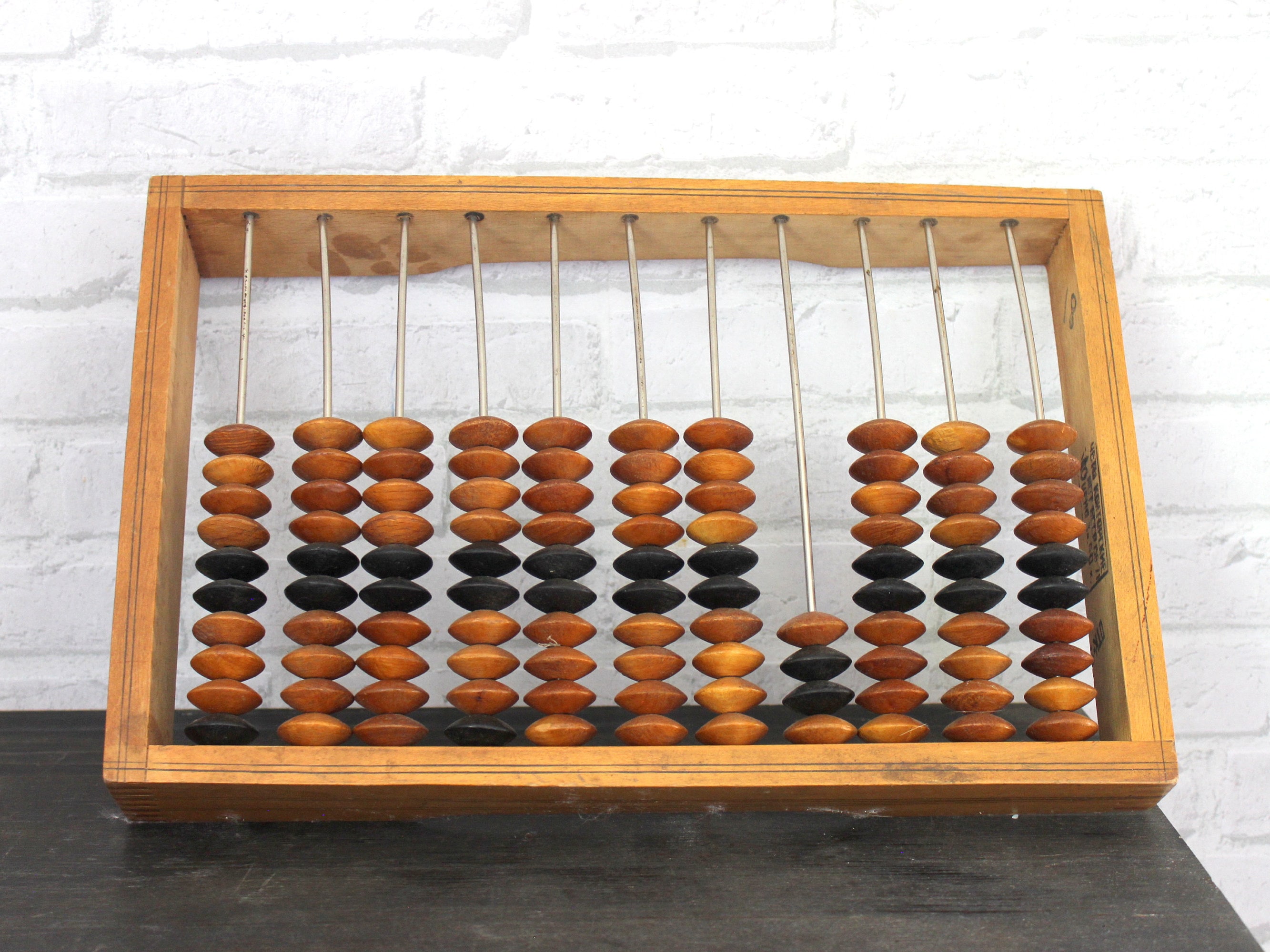 Vintage wooden abacus Antique abacus Large wood abacus Vintage Etsy