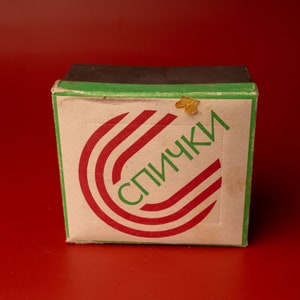 Vintage matchbox Wooden matches big set Fireplace matches rustic decor