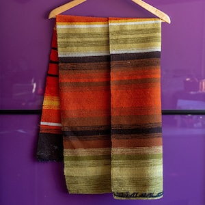Hand woven wall hanging Woven Rag Rug Flemish woven tapestry Handwoven Scandinavian Rug