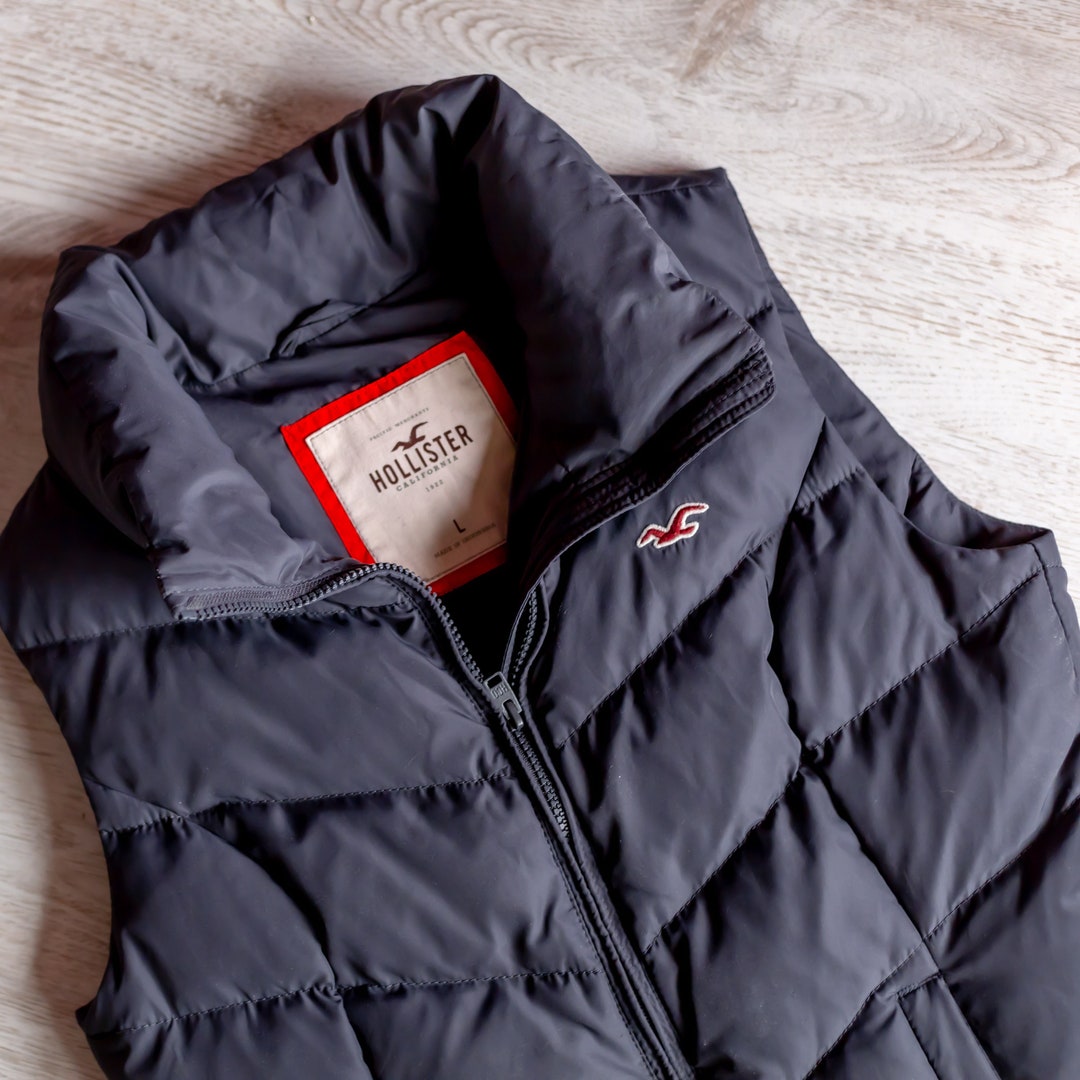 Vintage Down Vest Hollister Goose Down Sleeveless Jacket Women